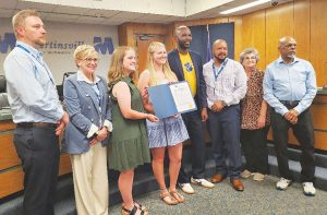 City council celebrates the Patrick & Henry Community College softball team.