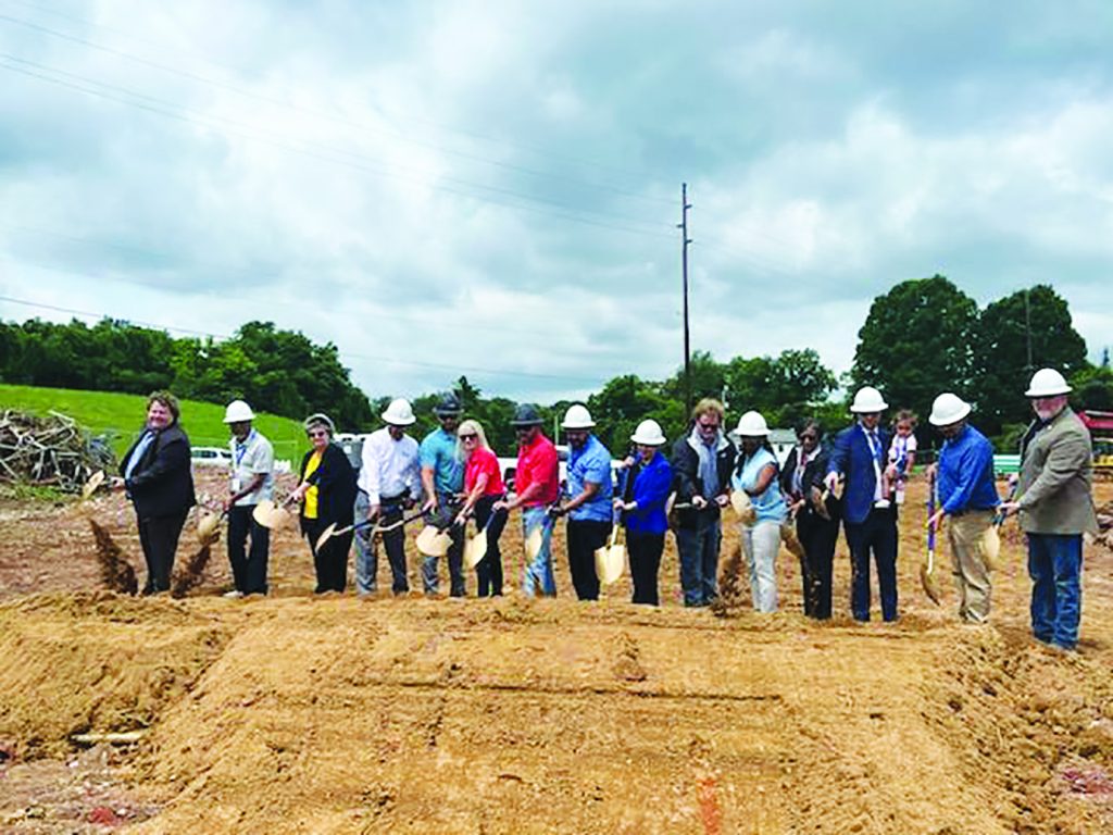 Officials from the City of Martinsville, KMW Builders, and Landmark Asset Services officials and others formally broke ground on Wednesday, June 5.