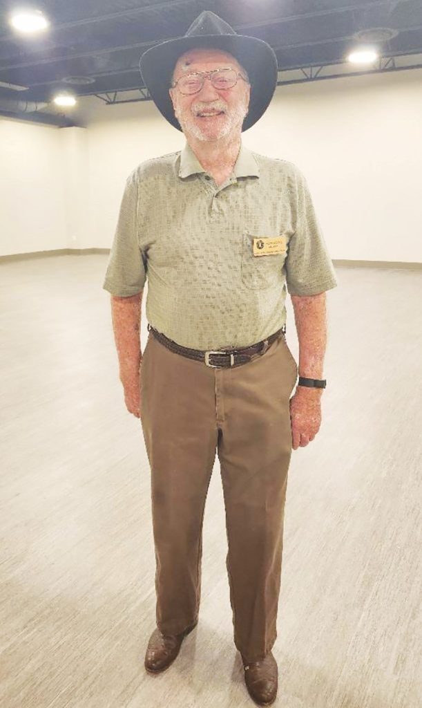 Dr. Mervyn King gives a tour of the first floor of an expansion to the Martinsville Henry County Heritage Center & Museum.