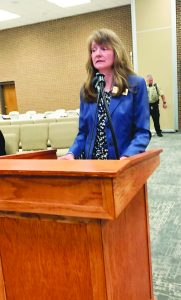 Christy Landon presented a flurry of policy changes to the board