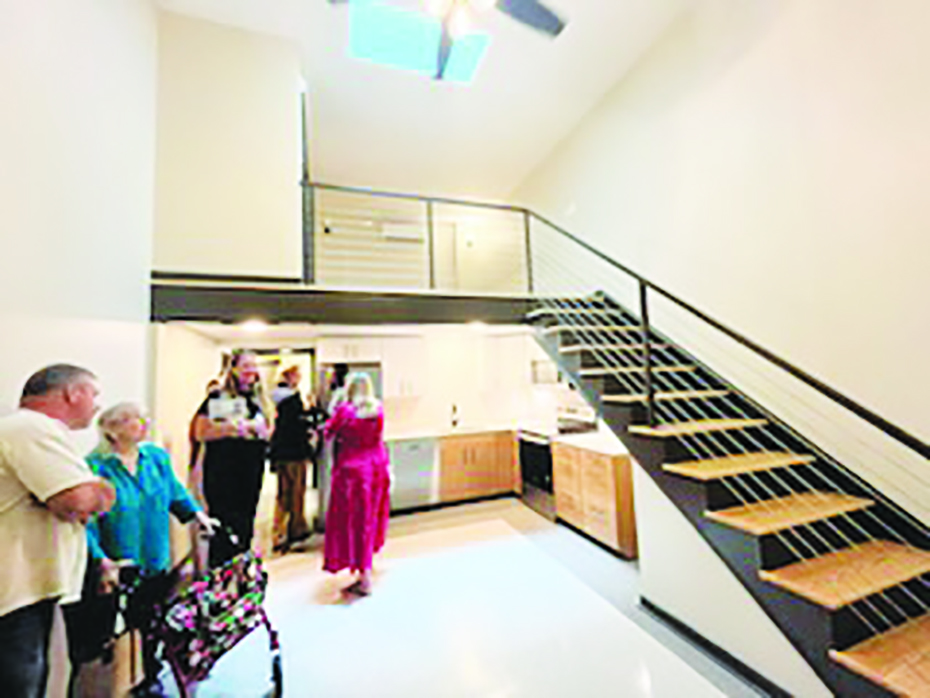 The interior of one of the Fayette Street Lofts apartments.