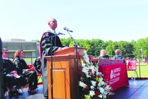 Dr. Zebedee Talley addressed Martinsville High School graduates last year. (Contributed)