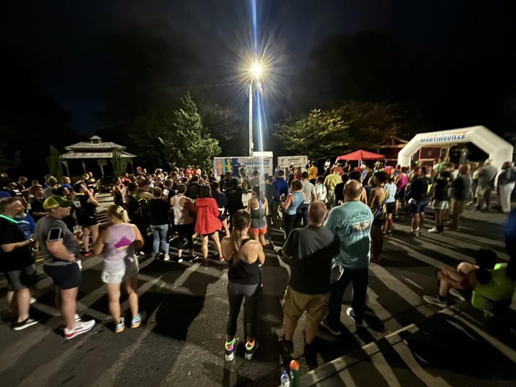 Runners and families join in at the post-race celebration. (Contributed)