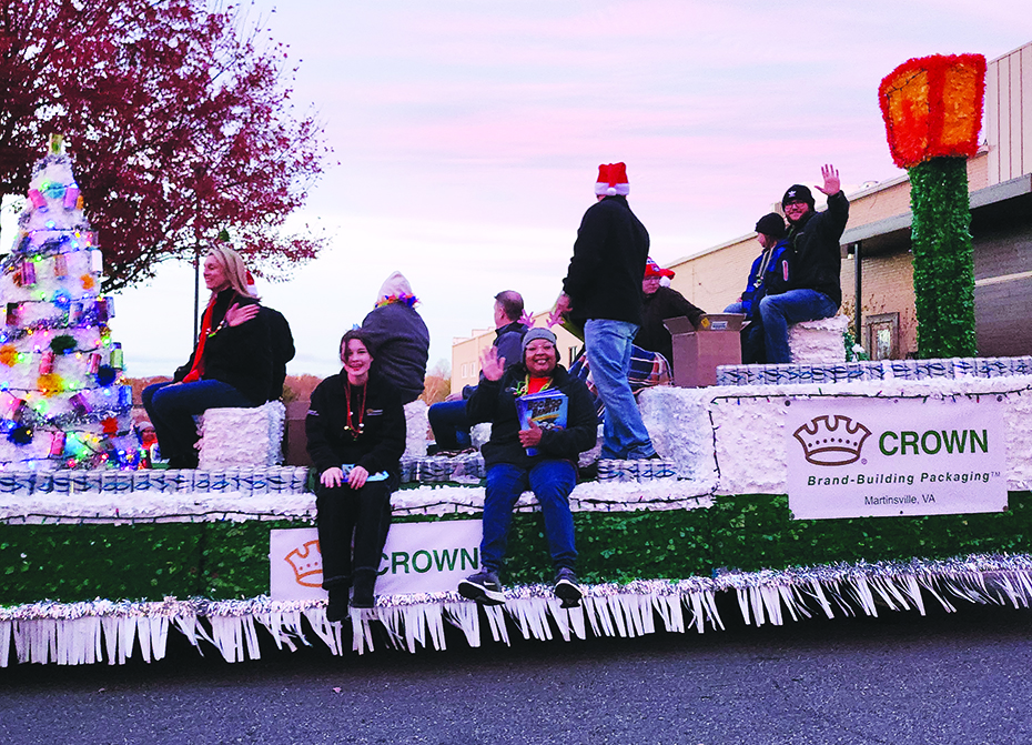 The Martinsville Henry County Christmas Parade, hosted by STAR News, was sponsored by Crown Holdings.