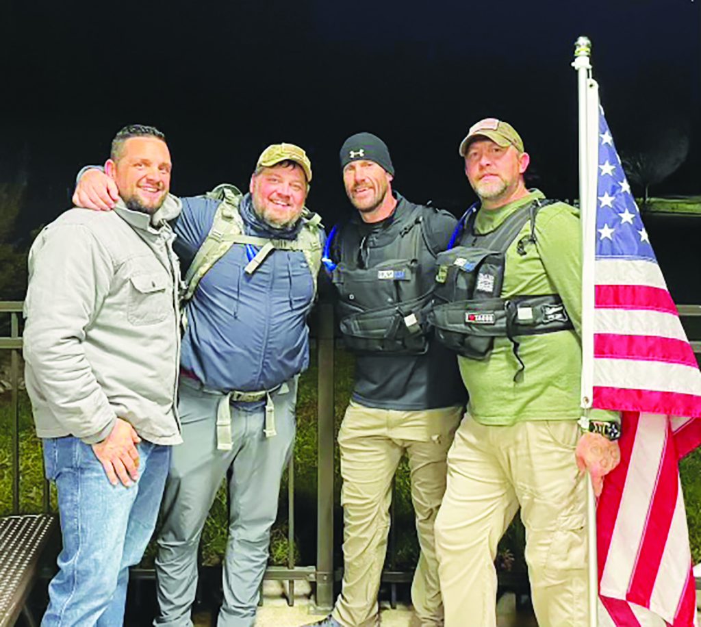 During the march, Dennis Bender will walk 2.2 miles every day, until Saturday, November 30, when he will walk 22 miles on.