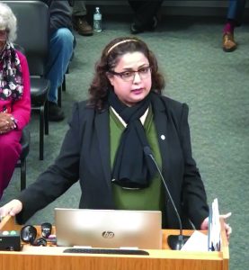 Rozine Baig was denied an opportunity to address the council during the public comment portion of the December 17 meeting.