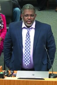 Rico Johnson was among speakers to raise concerns.