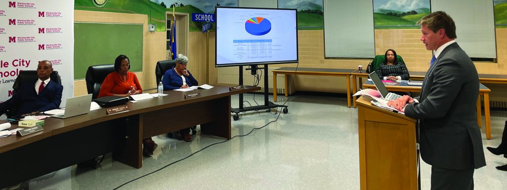 Members of Martinsville School Board heard the first reading of the FY 2026 budget.