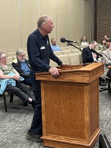 Property owner Kenneth “Kenny” Lewis offers proffers to ease neighborhood concerns.