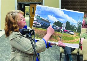 Holly Kozelsky presented photos, recordings and letters as evidence of issues with the garage.