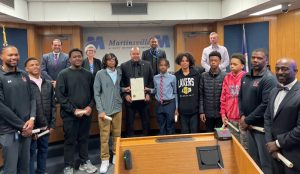 Martinsville Middle School Boys’ Basketball Team was recognized for winning the Jr. Piedmont District Championship.