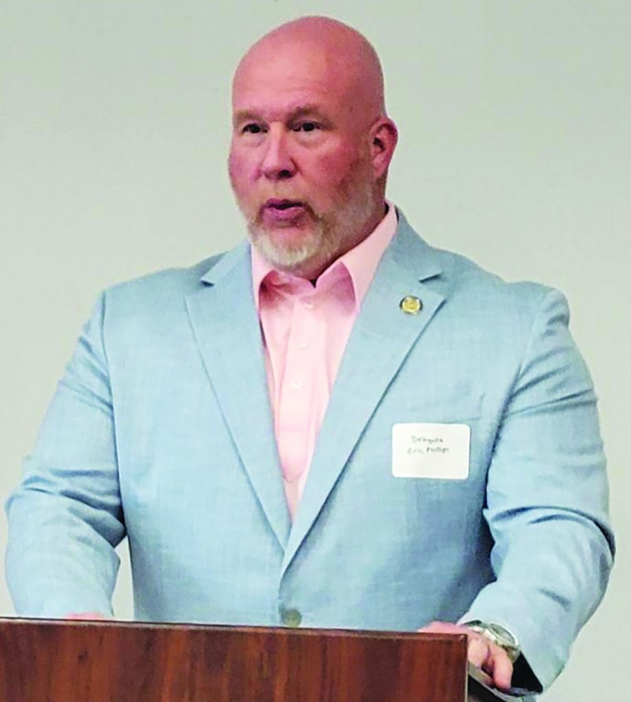 Del. Eric Phillips, R-Martinsville, addressed the crowd Saturday.