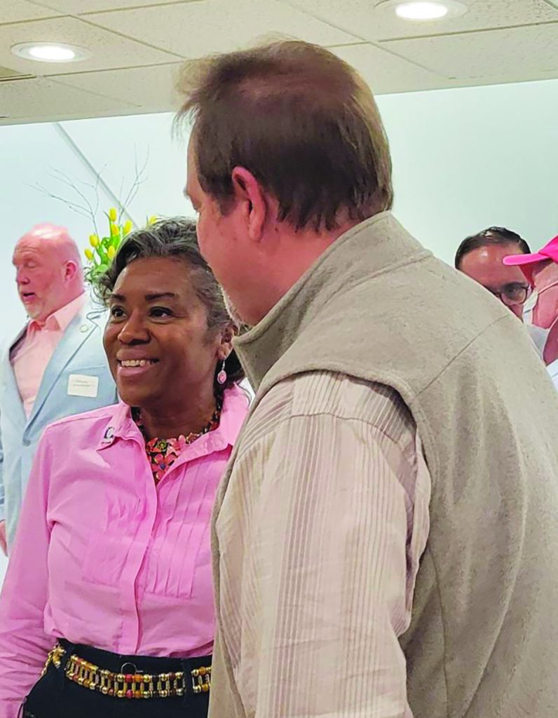 Lt. Governor Winsome Earle-Sears was at Piedmont Arts on Saturday, the first of many stops in Martinsville over the weekend.