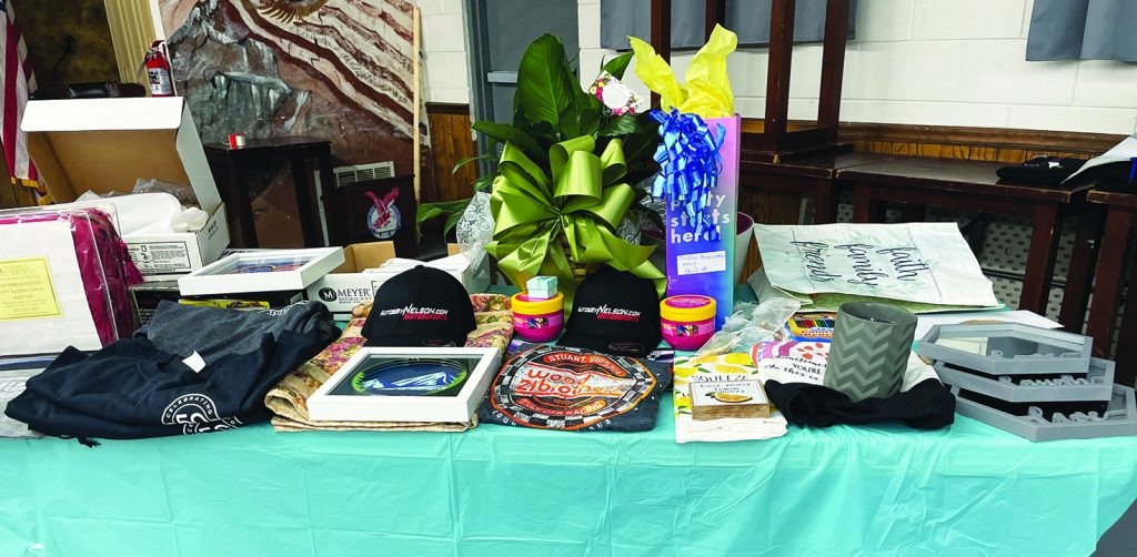 Several local businesses donated items for a raffle to raise additional funds, and as door prizes.