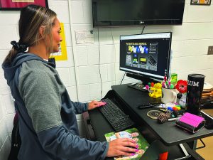 P&HCC Assistant Athletic Director Ruthanne Duffy previews NIL merchandise for P&HCC athletes.