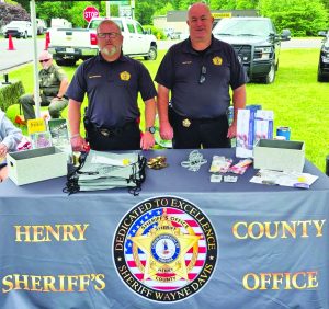 The Henry County Sheriff’s Office was one of the many tents set up at the event.
