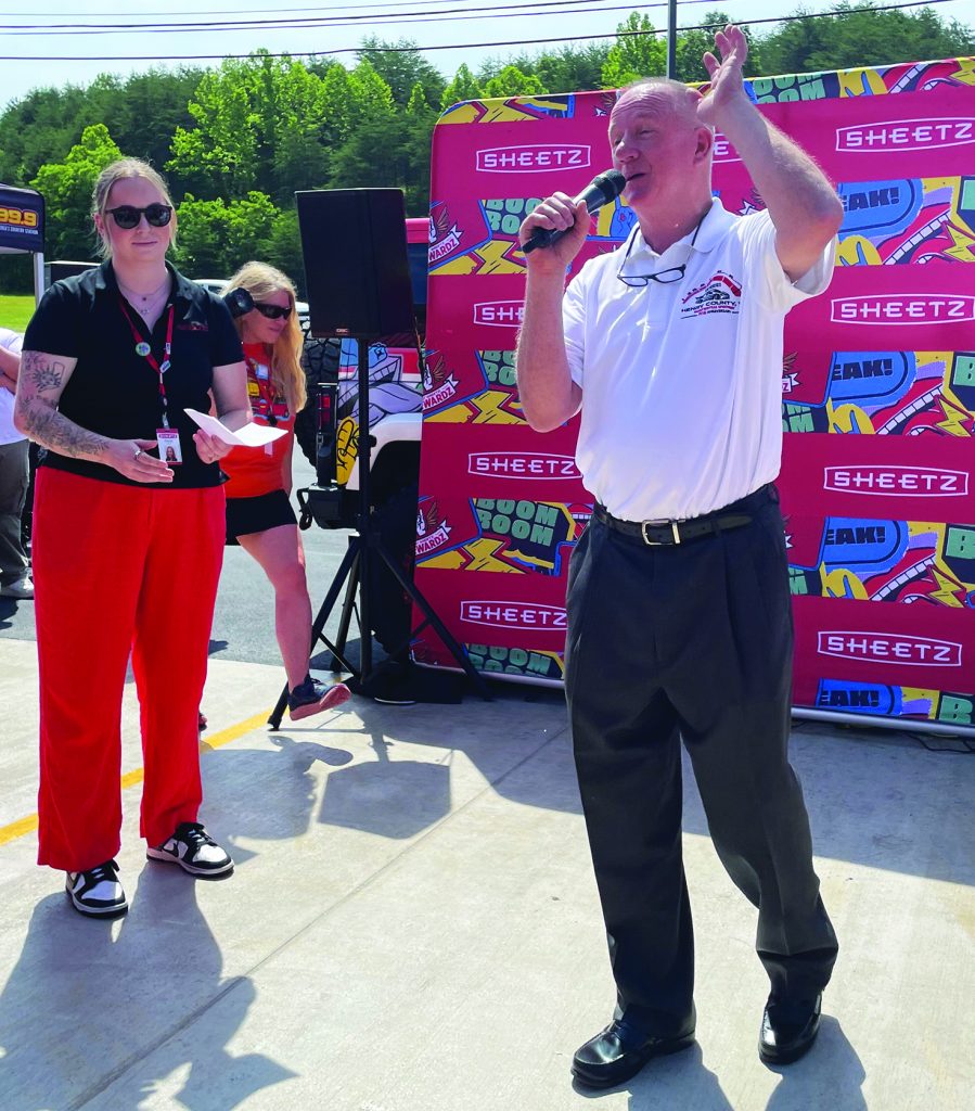 Joe Bryant, vice chairman of the Henry County Board of Supervisors and of the Collinsville District, was among the speakers when the new Sheetz location opened at 1020 Virginia Avenue, Martinsville, on June 10.