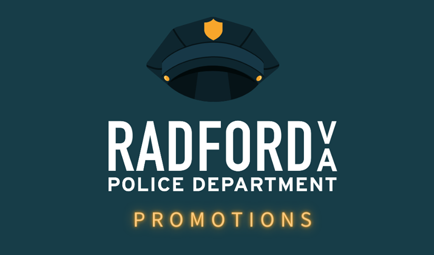 Radford City Police Department announces promotions