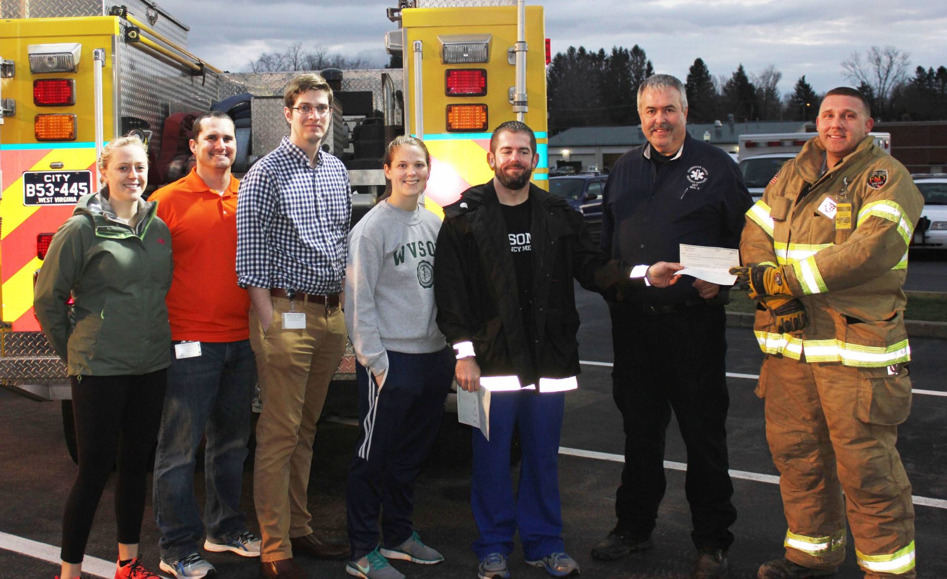 Rescue squads receive donations during emergency simulation event