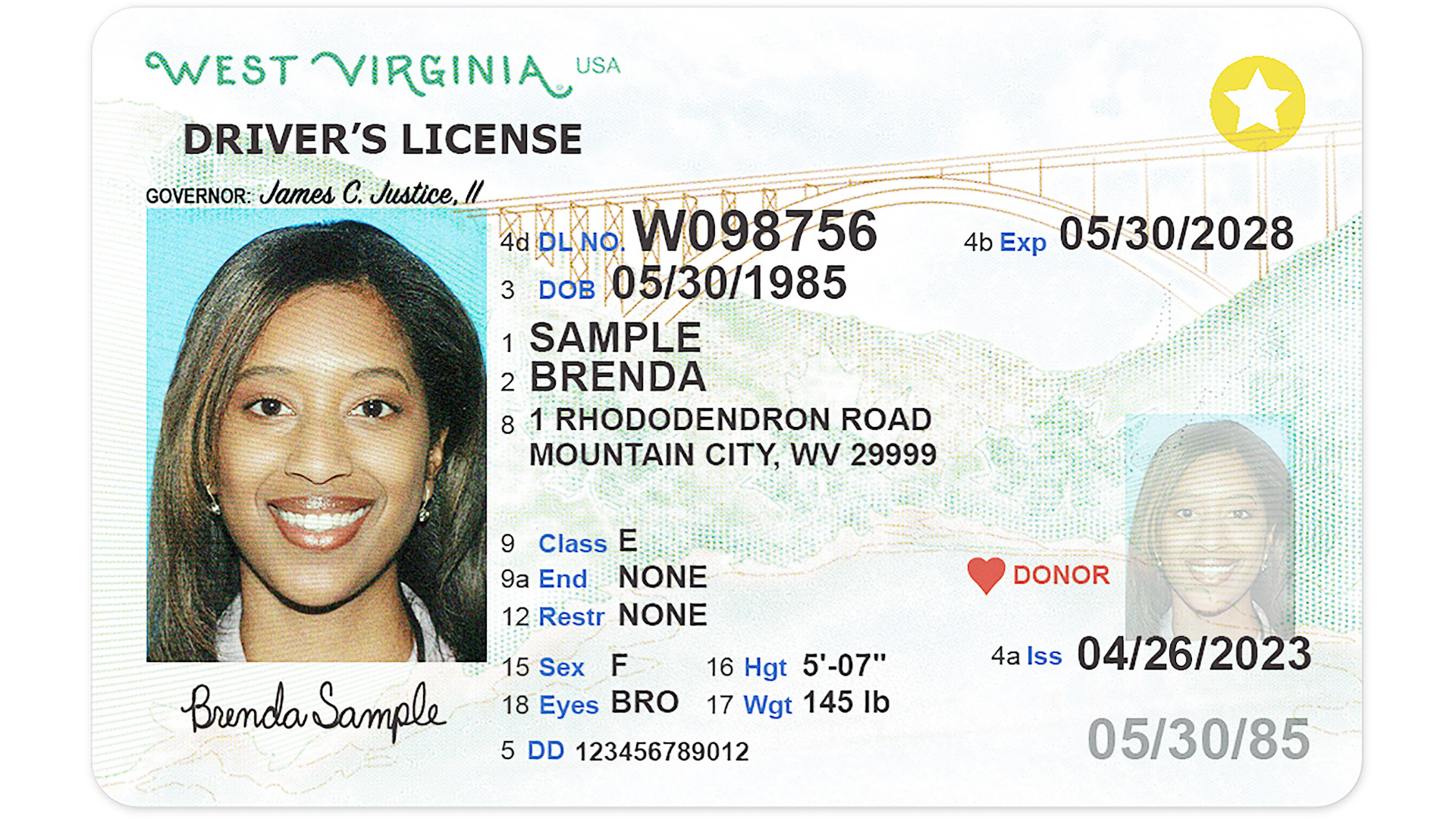 New Wv Drivers License Design Features New River Gorge Bridge