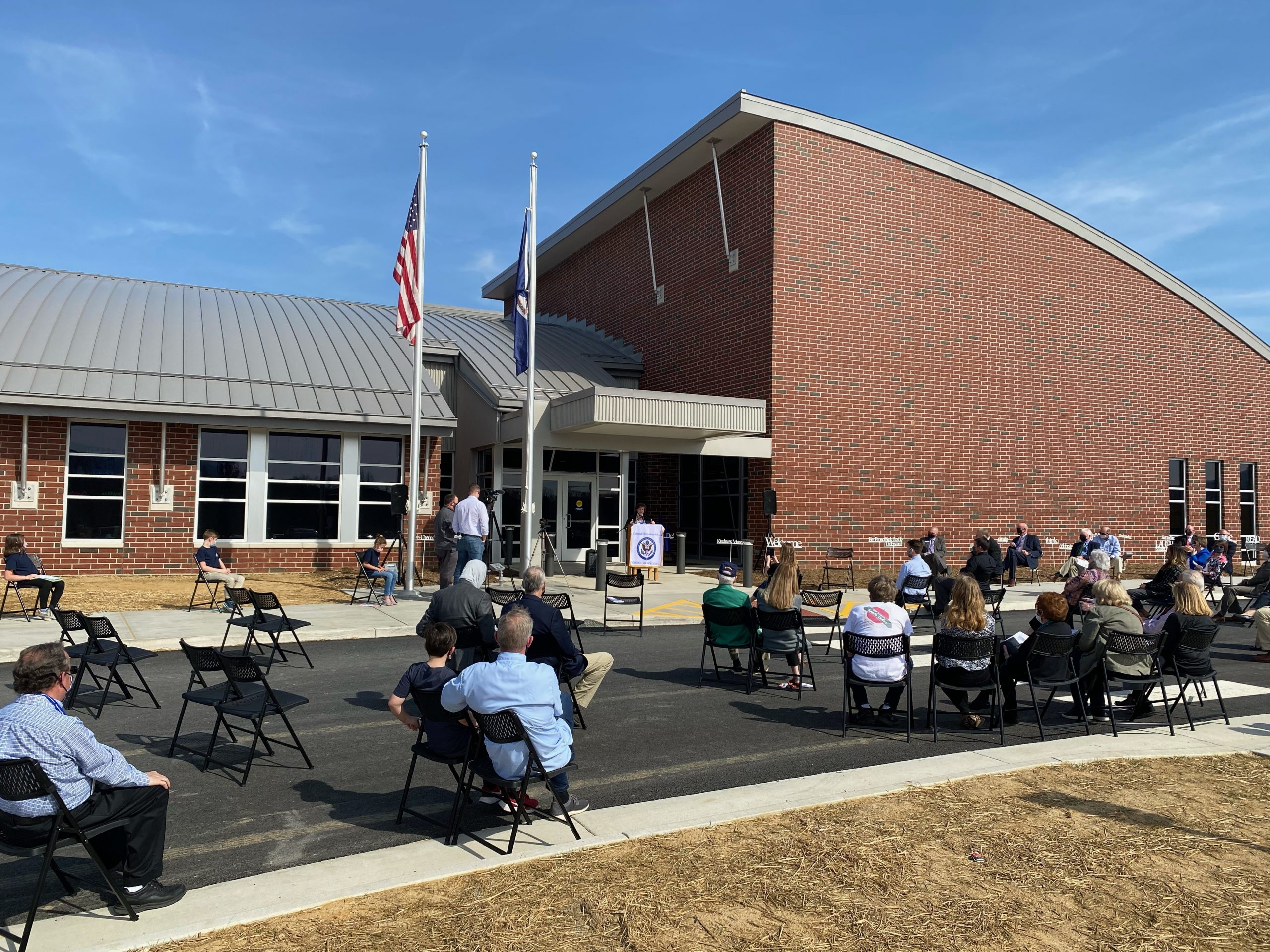 Colonial Elementary cuts the ribbon at new building Fincastle Herald