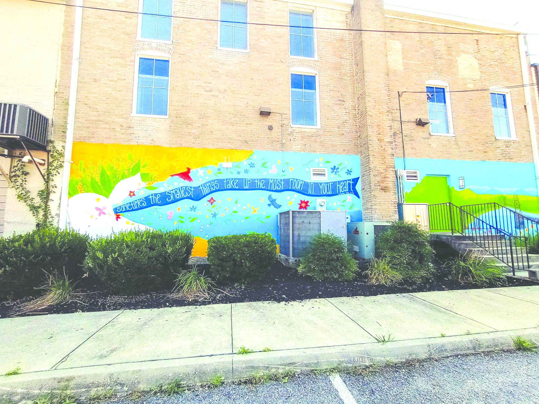 Buchanan Library mural completed