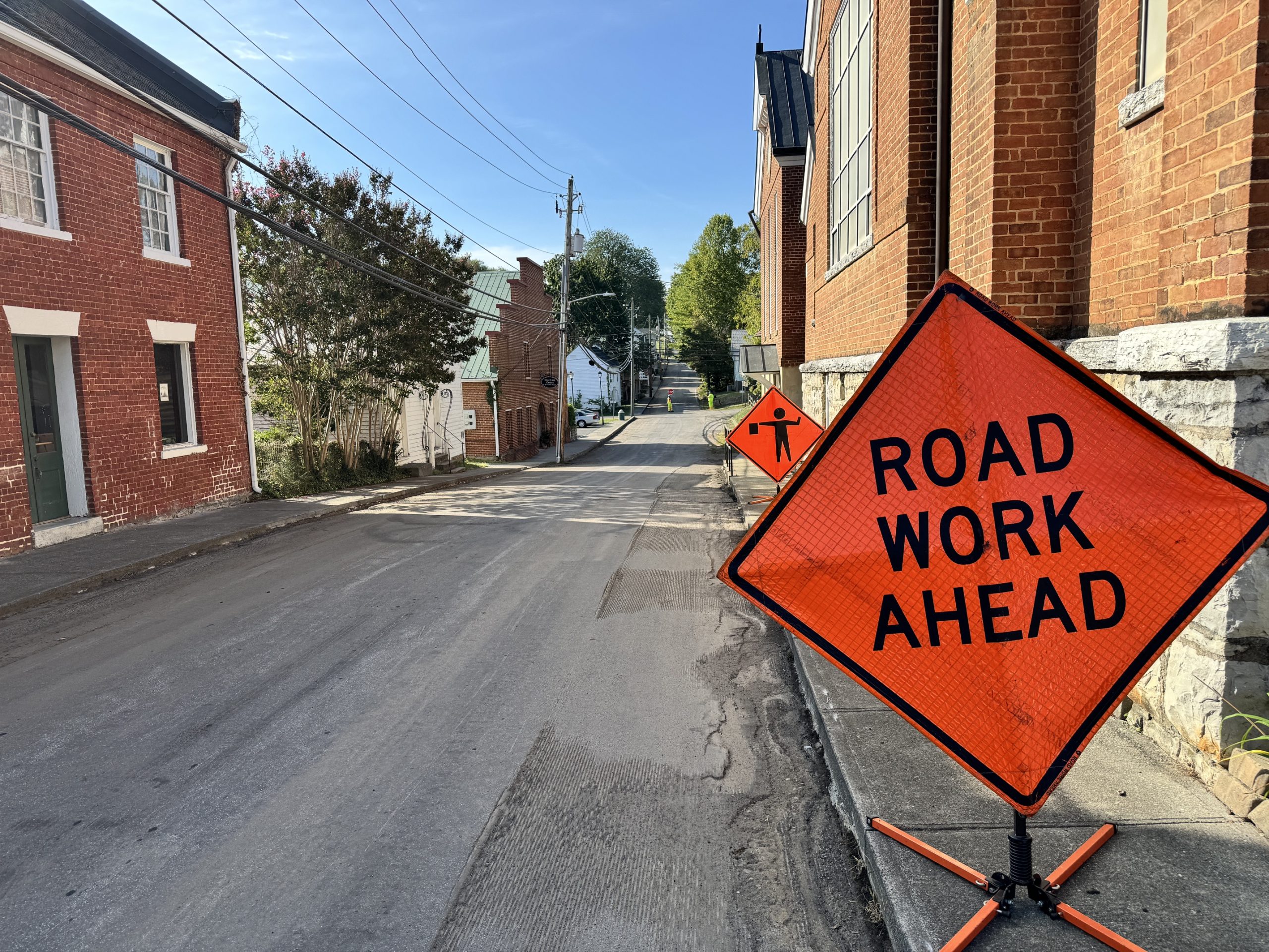 Paving work underway in Fincastle