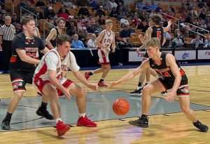 boys playing basketball