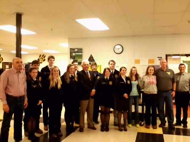 Walt Helmick visits TCHS