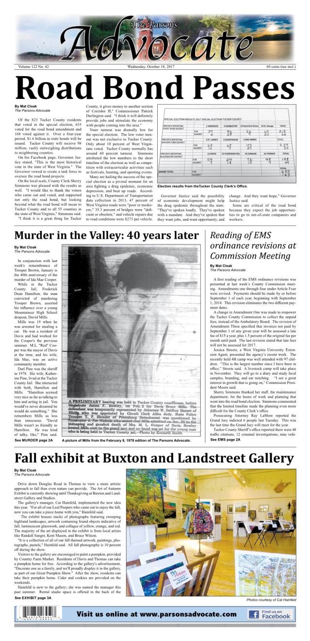 eAdvocate for October 18, 2017