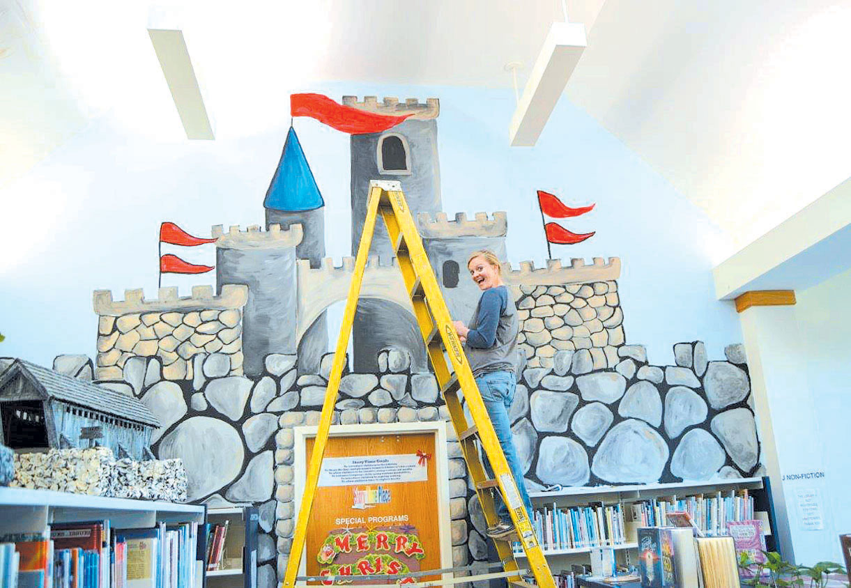 Story time castle at library