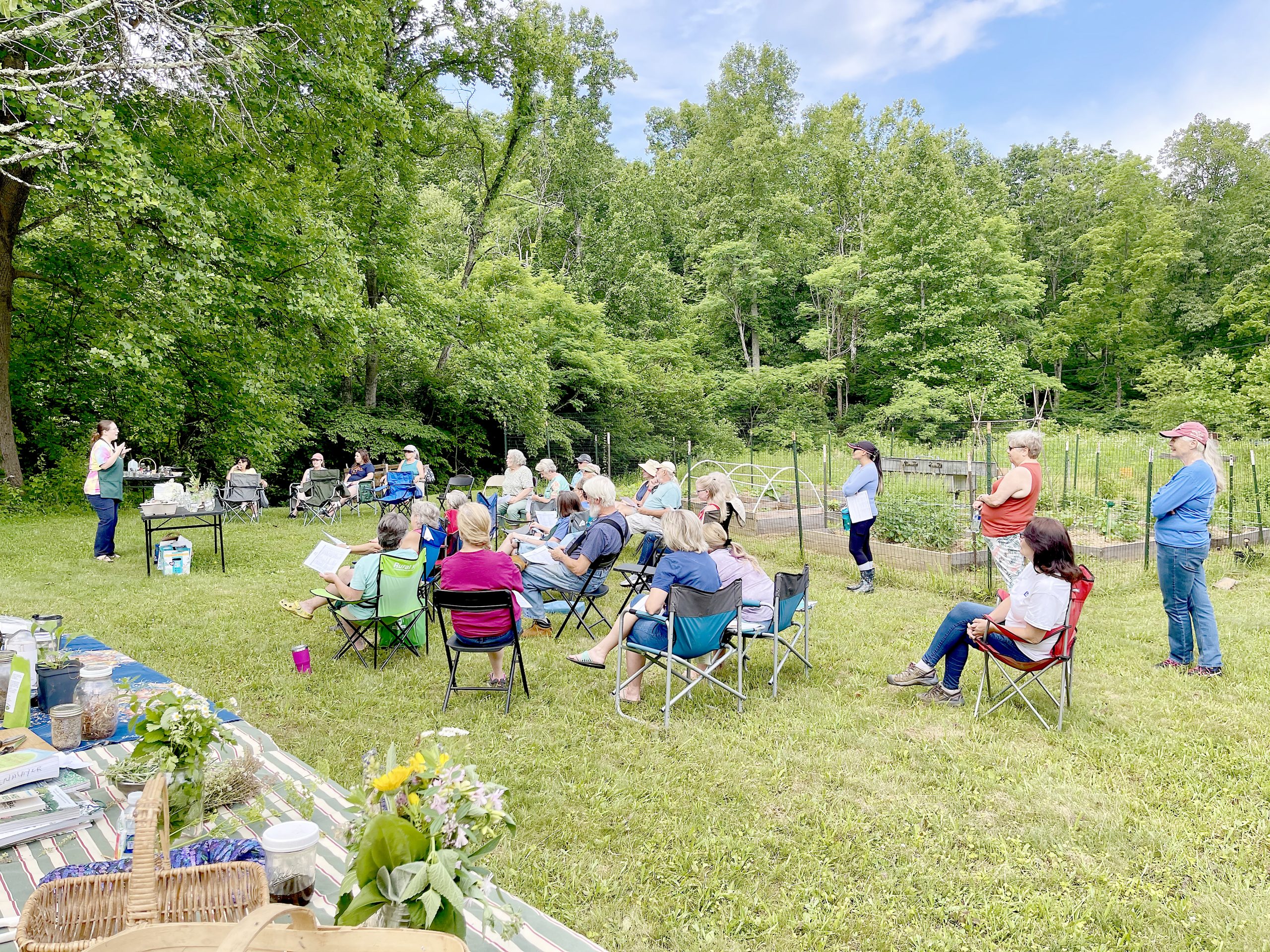 Burgeoning herbalists learn from gardening masters