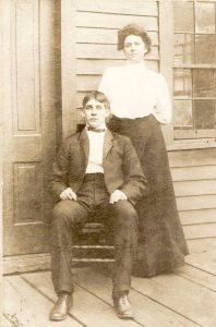 Annie Jane Shortt, Shelton descendant and husband, John Peter Woody.