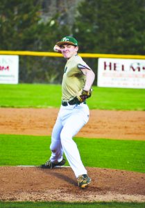 David Lawson pitches for the win.