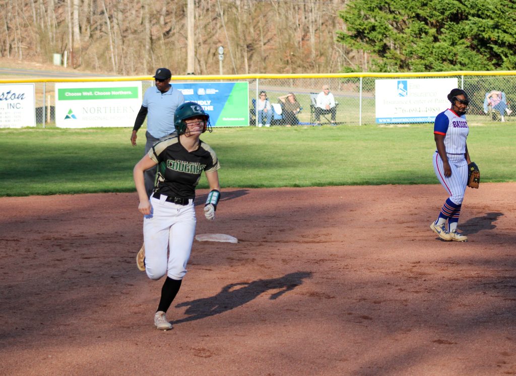 Lilly Hazelwood is all smiles after belting a 2-run home run.