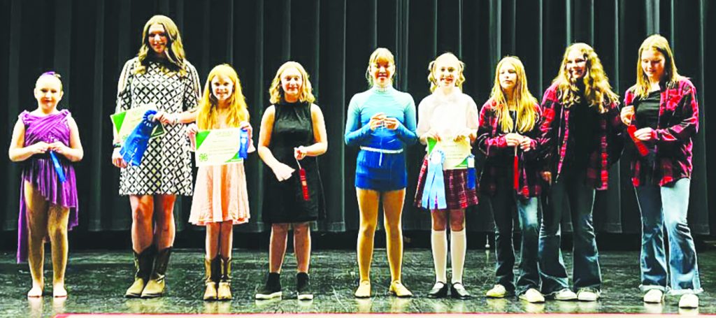 Talent Show Participants (left to right) Renesmee Moody, Sheyan Lester, Taylor Spangler, Savannah Carroll, Isabel Wilson, Milli Foley, Mahala Martin, Alaina McBride, Hailey Lester.