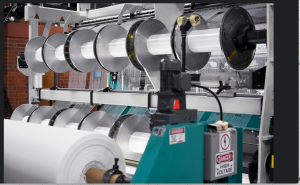 Apex Mills manufactures technical fabrics such as warp and circular knits, mesh/netting, elastomeric, and 3D spacer fabrics. Pictured above are warp knitting machines manufacturing 3D Spacer fabrics.