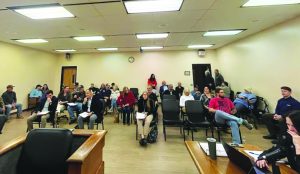 Numerous residents attended the April 8 Board of Supervisors meeting.