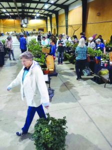 Business was brisk at last year’s annual plant sale.