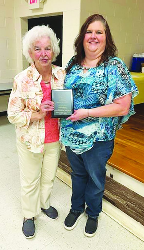 Ellen Fulcher (left) was the Patrick County Community Food Bank Female Volunteer of the Year.