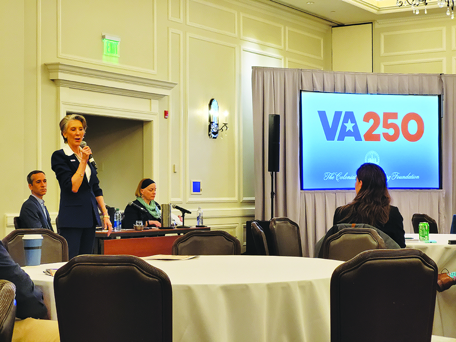 National VA250 Chair Carly Fiorina spoke to planners from all over Virginia.
