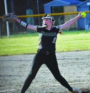 Hayden Lawless pitches for the win against Bassett.