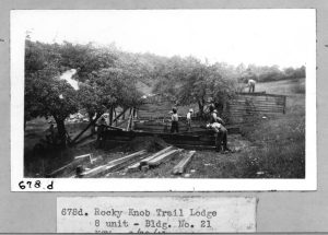 Rocky Knob Housekeeping Cabins from NPS archives.