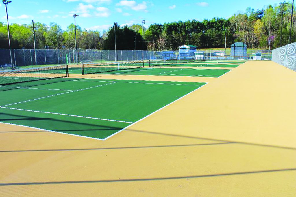 Both the boys and girls tennis teams will now host visiting teams on new courts.