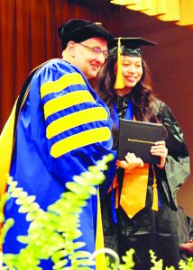 Dr. Greg Hodges conferred degrees. Dr. Chris Wikstrom, vice president for Academic and Student Success Services, presented them to Patrick & Henry Community College’s Class of 2024. 