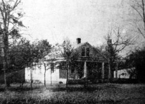 First manse built at Blue Ridge burned January 1929 (Courtesy Patrick County History Museum).