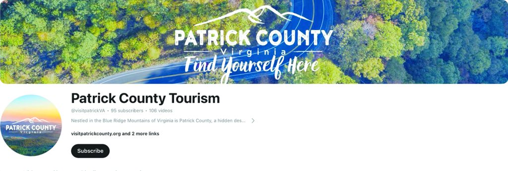 The Patrick County Tourism Office started a YouTube series called, “The People, Places, and Performers of Patrick County” to highlight the county.