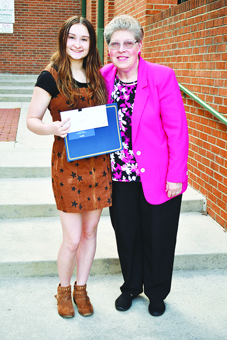 John D Hooker Scholarship - Heather Edwards and Presenter Judy Lacks