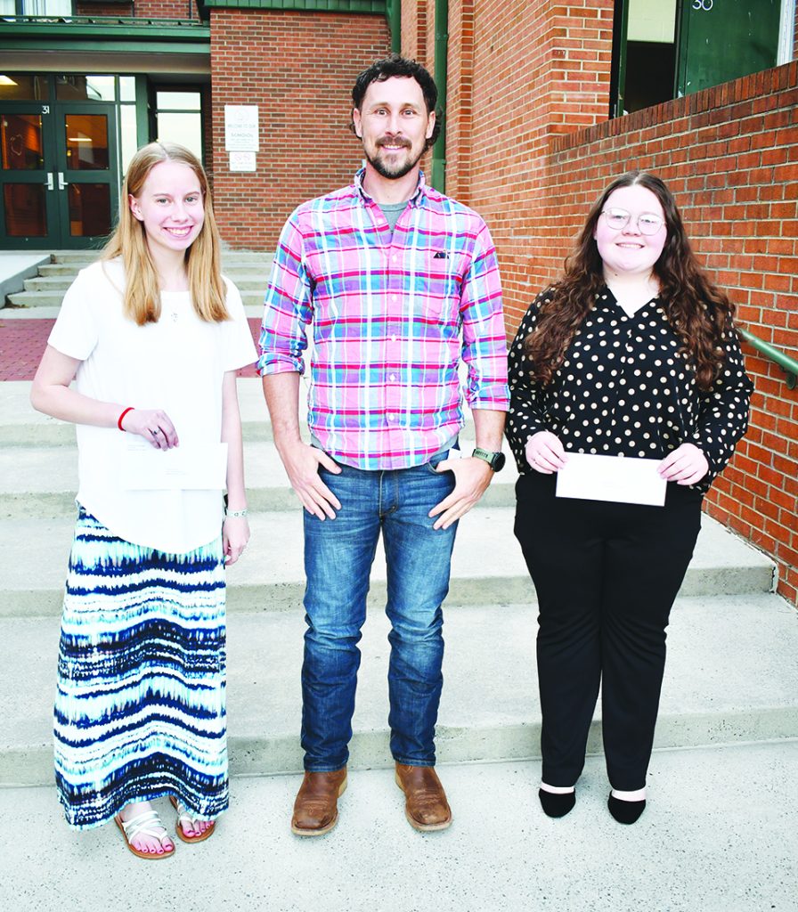 Meadows of Dan Ruritan Club - Hannah Wood, Presenter Aaron Shelor, Sabrina Rorrer