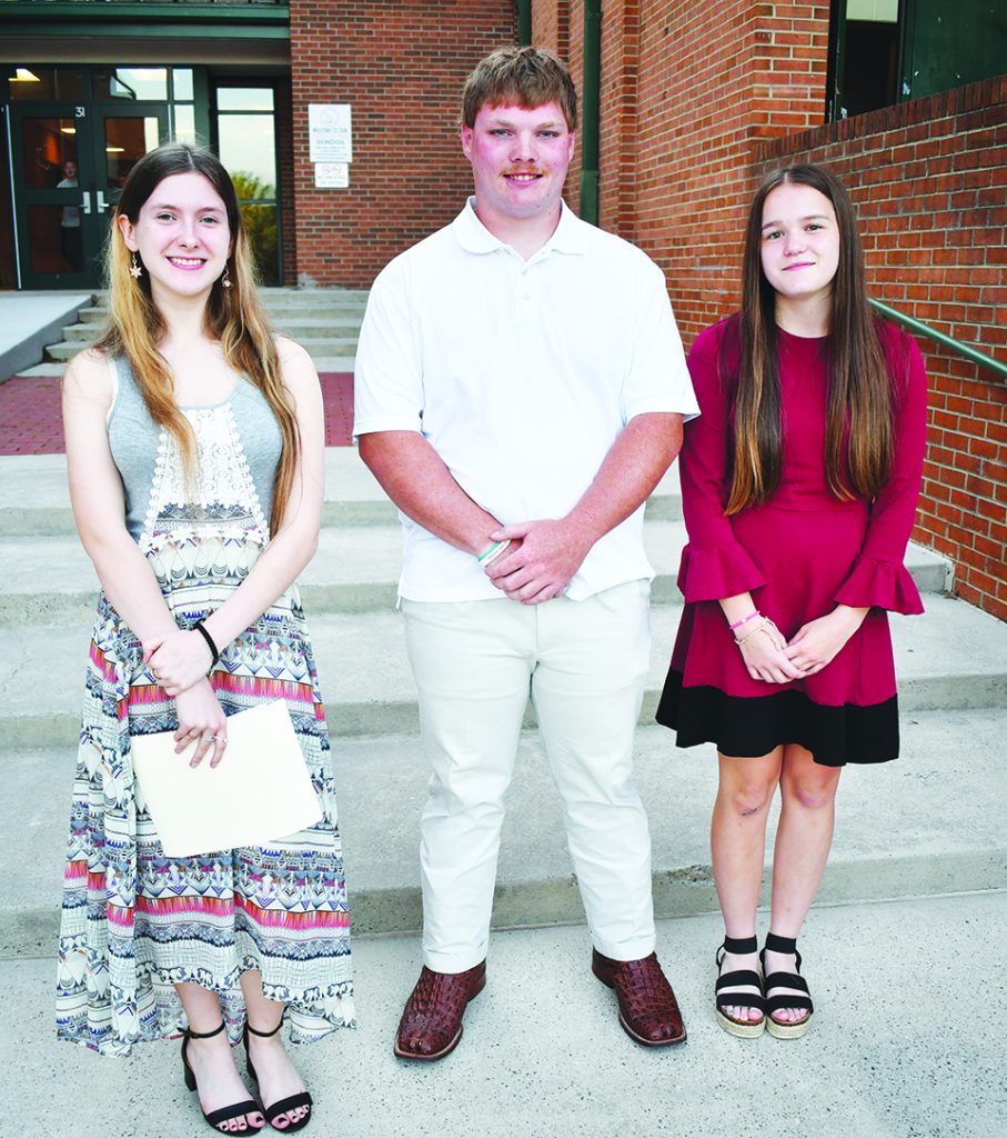 Patrick Springs Ruritan Club - Haley Gilley, Kyle Handy, Dakota Ashworth.